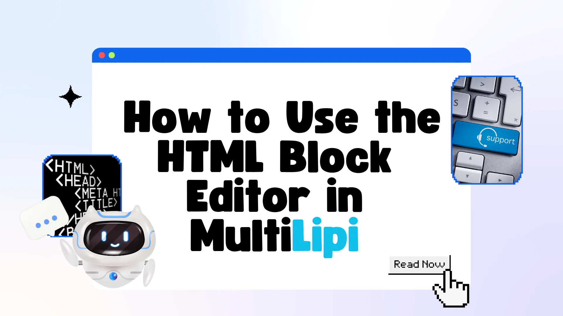 Cara Menggunakan Editor Blok HTML di Editor Visual MultiLipi